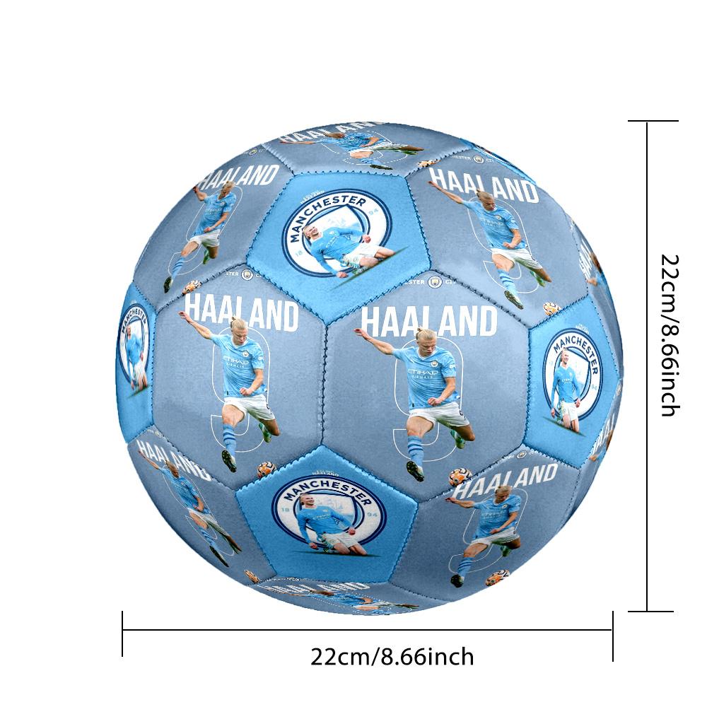 Haaland Soccer Player Illustration Soccer Ball Size 5 Football Machinestitched Indooroutdoor Training And Matches Surprise Collection Gift