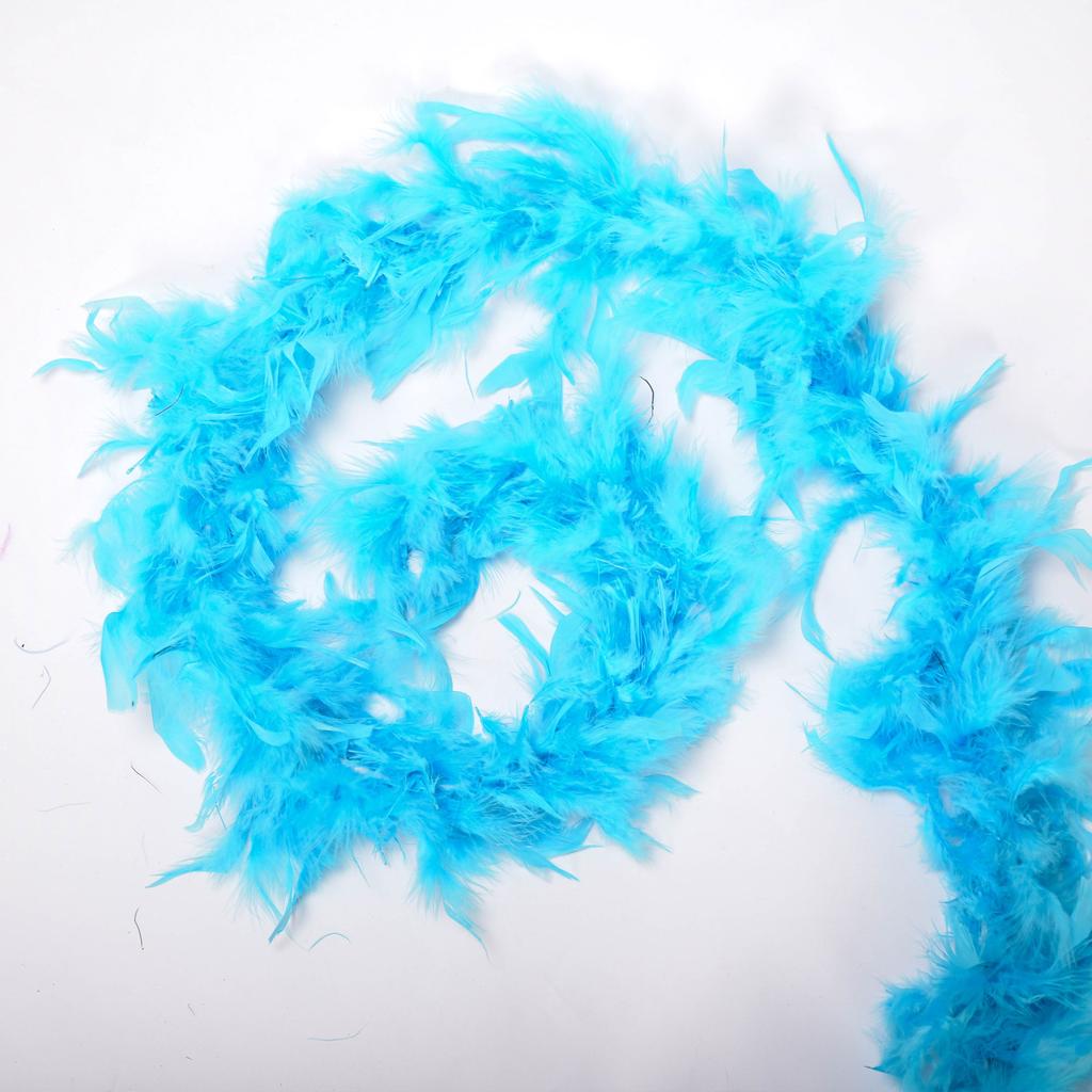 2M Multi Color Fluffy Handcraft Ostrich Feather Plume Boas Scarf Clothes for Wedding Valentine Day Decoration Performance Dance
