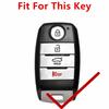 2026 Hot Car Sticker Zinc Alloy Leather Car Remote Key Case Protection Cover Shell Fob Holder For Kia Sorento/Rio/Rio5/Optima/K5