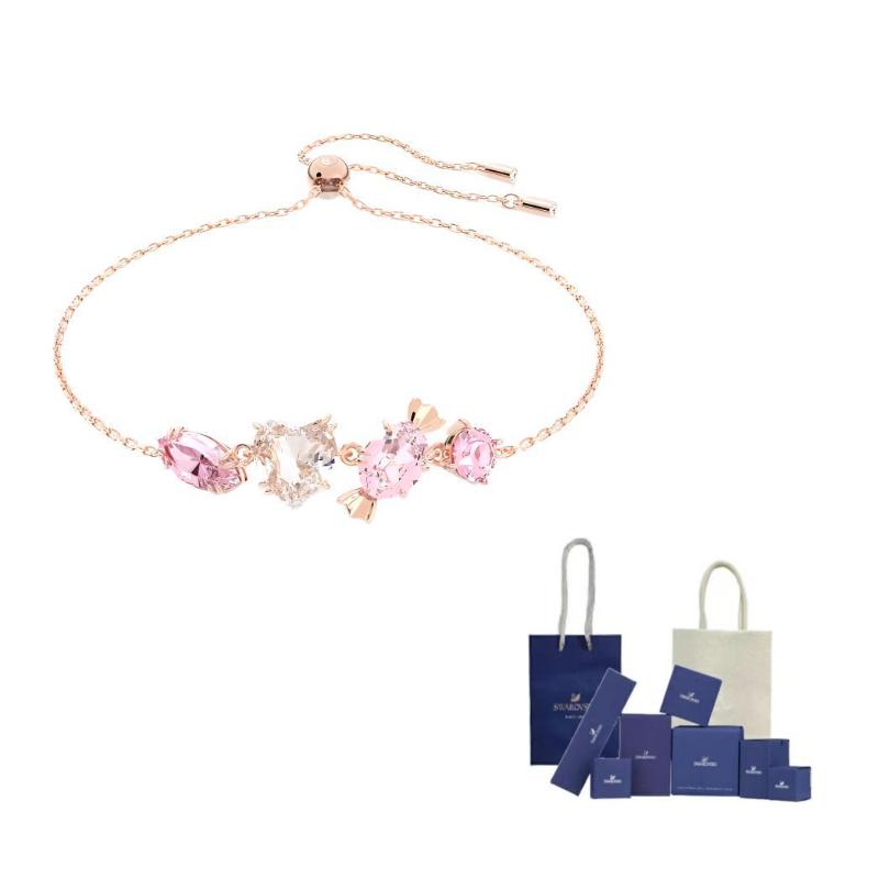 Swarovski Gema Crystal-embellished Bracelet F-Original Brand Box And Bag