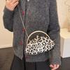 2026 Luxury Leopard Print Women's Evening Clutch Bag Fashion Party Top Handle Handbag Personalized Wedding Crossbody Bag