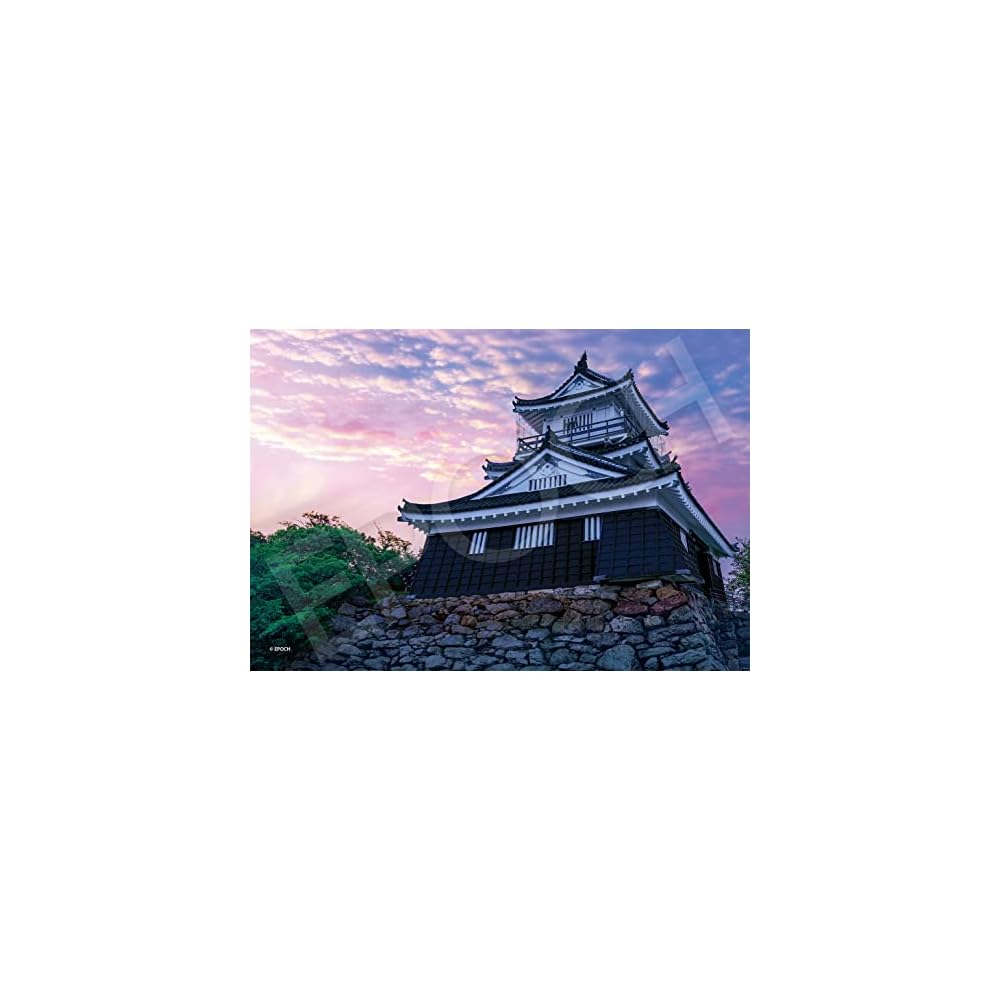EPOCH 300-Piece Jigsaw Puzzle Japanese Landscape Hamamatsu Castle Sunset (26x38cm) with Glue and Spatula