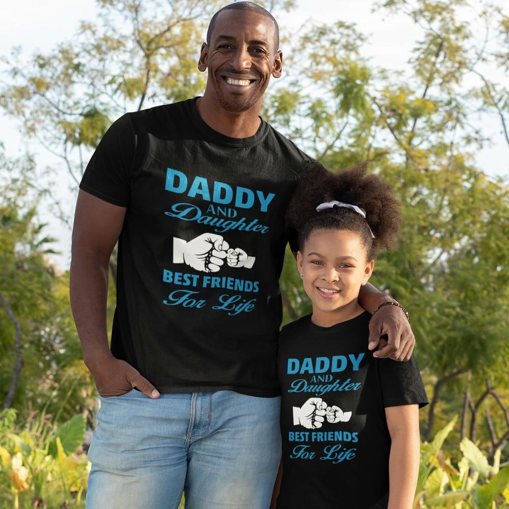Daddy and Daughter Matching T-shirt Family Gift Present Fathers Day Dad Tee Top