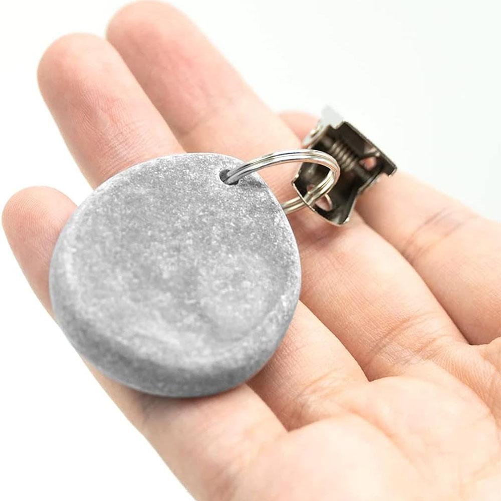 4PCS Tablecloth Weights Outdoor Table Cloth Weights Teardrop Shape Pendant Stones with Metal Clips Marble Table Cover Weights