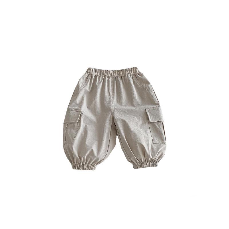 2026 Spring Solid Color Casual Pants for Girls and Boys - Korean Style