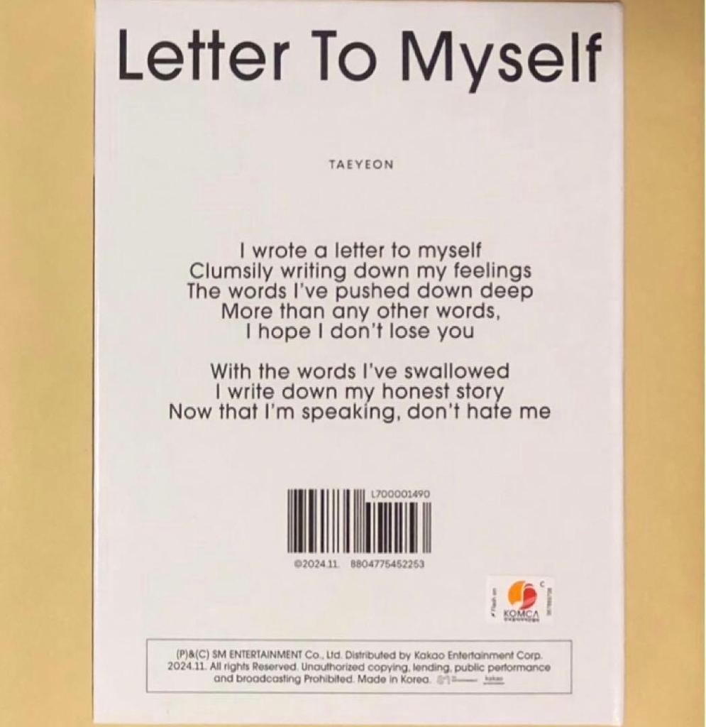 [USED] Girls' Generation Taeyeon TAEYEON LTMS To Edition Korean Edition CD Album Trading Card