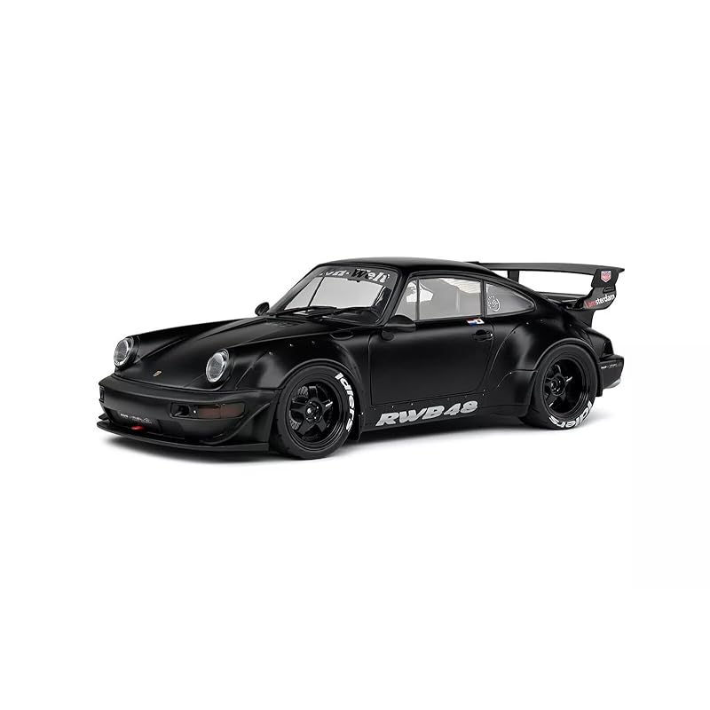

Solid 1/18 porsche 911 (964) RWB darth vader 2016 matte black Lauwerth SOLIDO mini car [product]