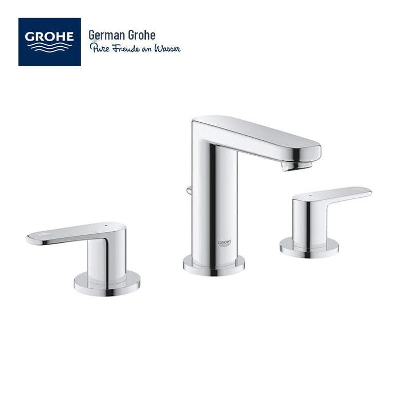 Grohe Eurocube Three-Hole Basin Faucet
