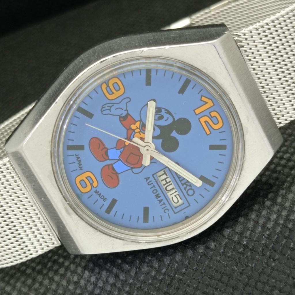 

Б/у винтажные часы SEIKO с рисунком на циферблате AUTO 6319A JAPAN MENS D/D BLUE a304440-2 SKU573-a304440