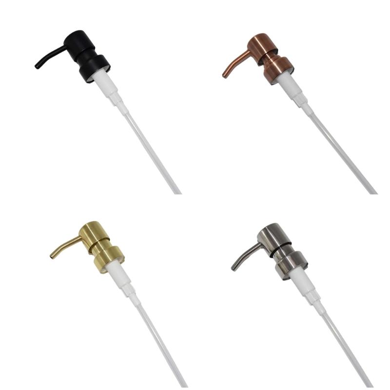 Practical Dispensing Metal Pumps Head Thread Standard Convenient for Cosmetic and Bath Products Daily Casual Use