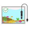 Quartz Glass Mini Aquarium Heating Rod Black Turtle Tank Heating Rod Aquarium Heater  Fish Tank