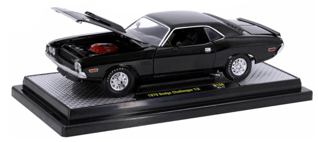 

Mini car M2 Machines 1970 Dodge Challenger black 1/24 R/T [item]
