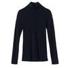 New Autumn Mesh Base Shirt Turtleneck Long-sleeved Solid Color T-shirt Slim and Slim Large Size Versatile T-shirt