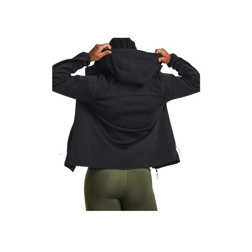 Under Armour Essential Swacket Training Hooded Jacket Women Outerwear Black 1378850-001