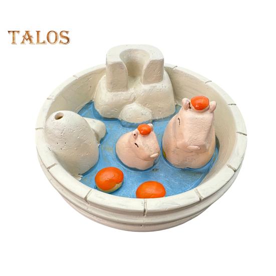 

Капибара курильница для благовоний с обратным потоком держатель для благовоний в виде фигурки капибары с эффектом водопада для ароматерапии спальня йога студия белый