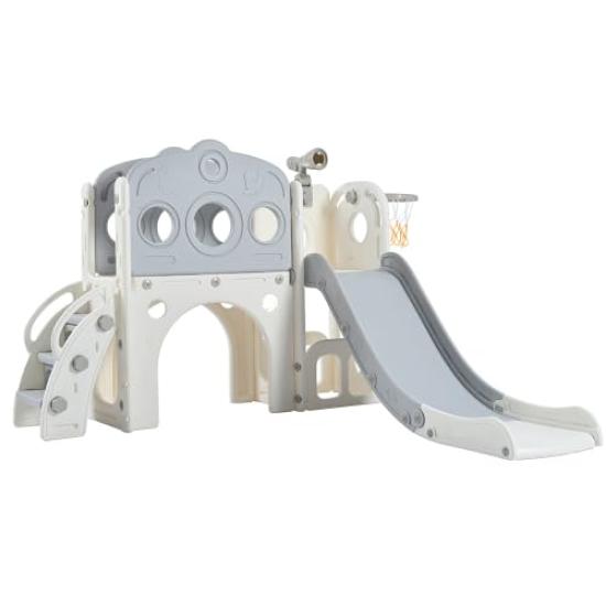 BTM Slide, Basketball Hoop, Ball Play, Indoor Playground Equipment, Large Playground Equipment, Indoor Playground, Home Use, Kids, Boys, Girls,