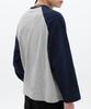 BRENSON Slub Overlayer Raglan T-Shirt (Purple)