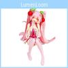 Pvc Sitting Posture Hatsune Miku Figurine With Sakura Cherry Blossom Theme For Desk Decor And Collectors