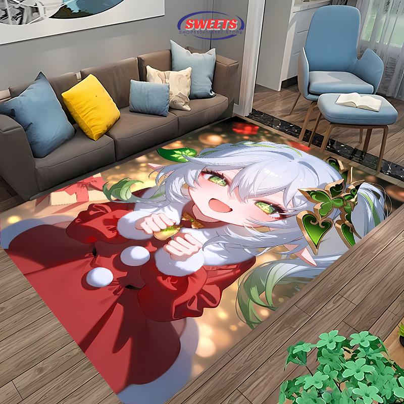 New Bilibili N-Nasida Carpet Non-slip Machine Washable Mat for Living Room Bedroom Kids Room 40x60cm (16x24in)