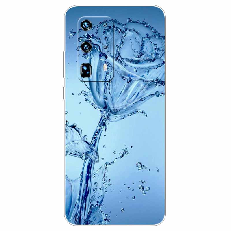 Soft Silicone Covers For Huawei P40 Pro Case TPU Printing Space Wolf Bumper for Huawei P40 Pro Case P40pro Shockproof Cover Huawei P40 Pro