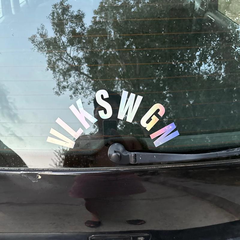 1 PZ VLKSWGN Adesivi per Auto Fai da Te Auto Tergicristallo Posteriore Finestrino Bagagliaio Lettere Decalcomanie in Vinile Impermeabili Rimodellazione RV Styling Auto Decorazione