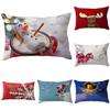 Cozy Christmas-themed Linen Pillow Cover For Indoor And Outdoor Spaces
