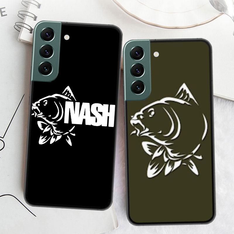 Nash Fishing Logo Phone For Samsung Galaxy S24 S22 Ultra S21 Plus S20 S23 FE Case S10 S10E S9 S8 S7 Edge Cover Silicone Soft Coq
