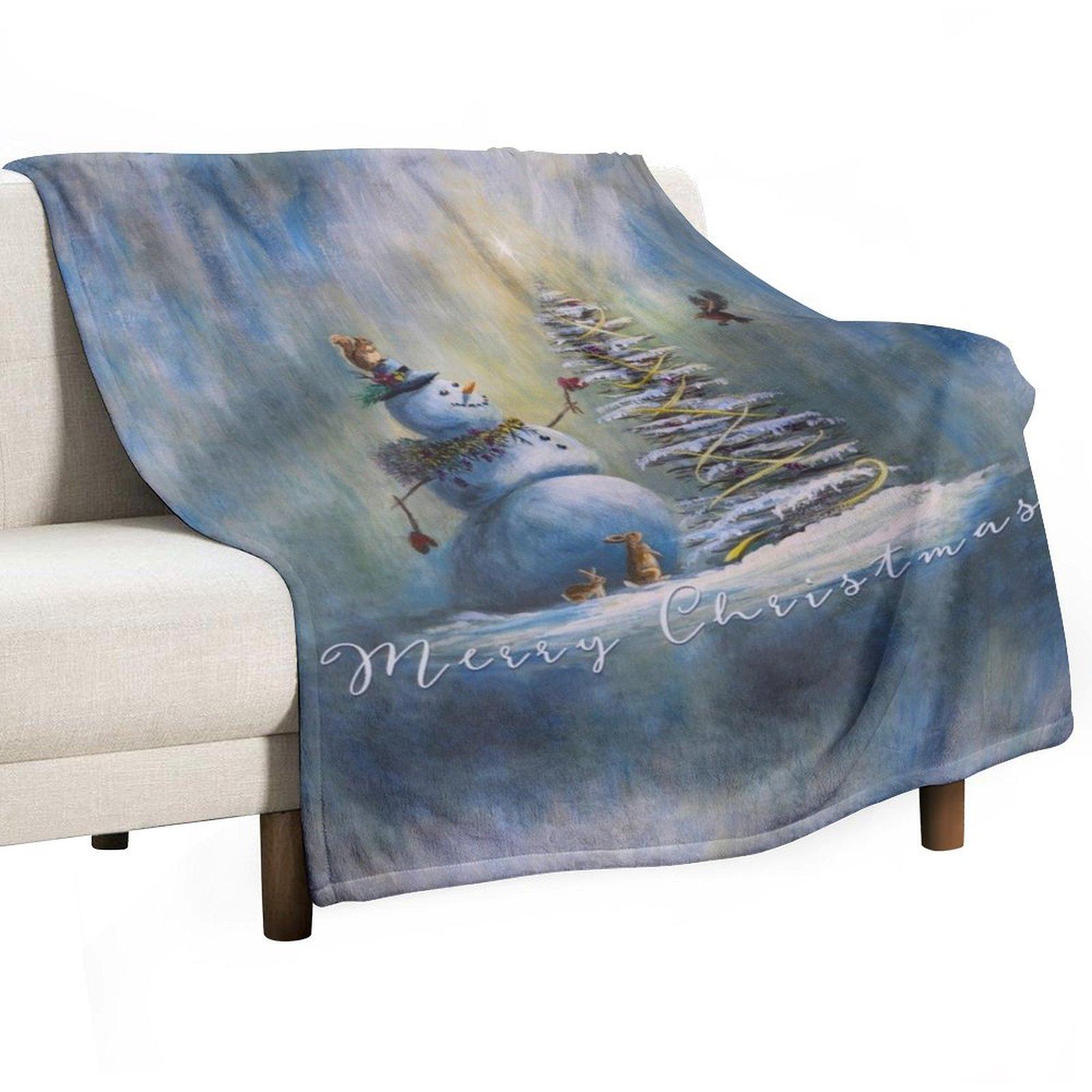 

Радостный Свет - Коллекция Снеговиков Плед Свободный Декоративный Диваны Термальный Для Путешествий Мягкие Одеяла 30x40in