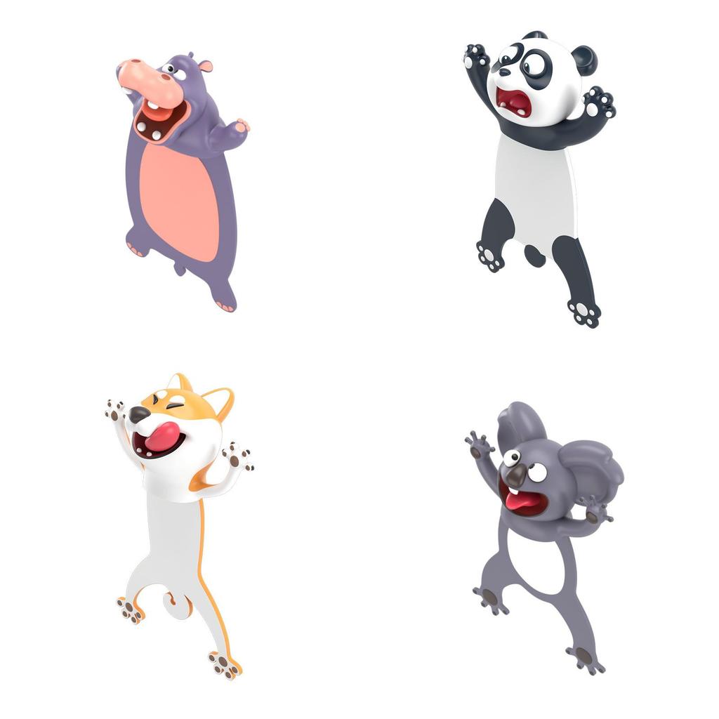 Creative Pvc Animal Bookmark Set With 3d Design For Book Lovers And Gift Givers