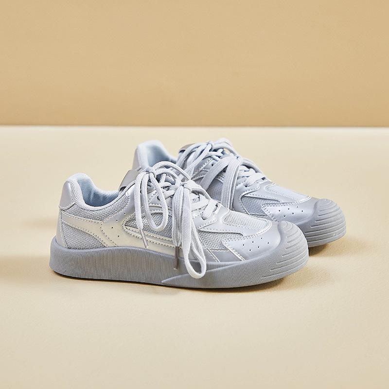 Women Vulcanized Shoes Summer Moral Education Shoes New Korean Style Female Students Sports Running Casual Breathable Mesh Shoes