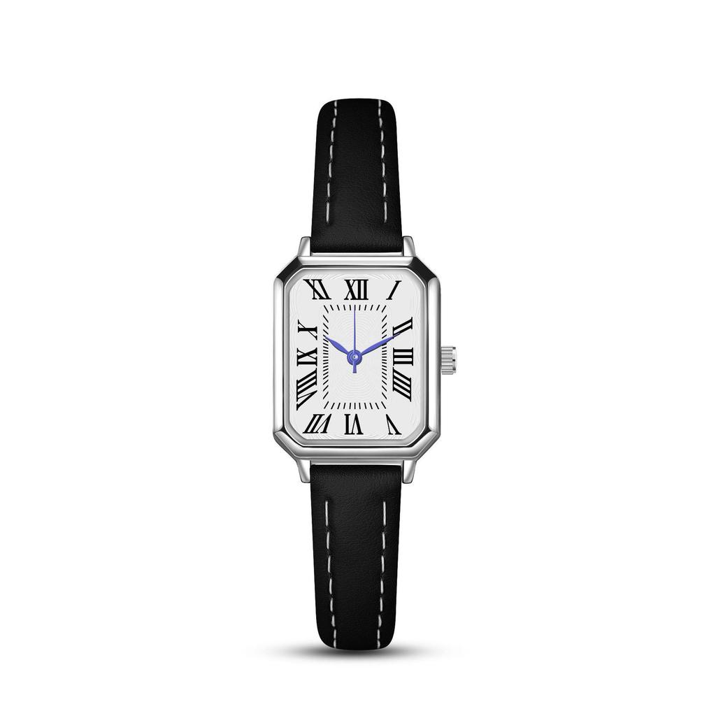 Retro Römische Quadratische Damen Quarz Minimalistische Uhr