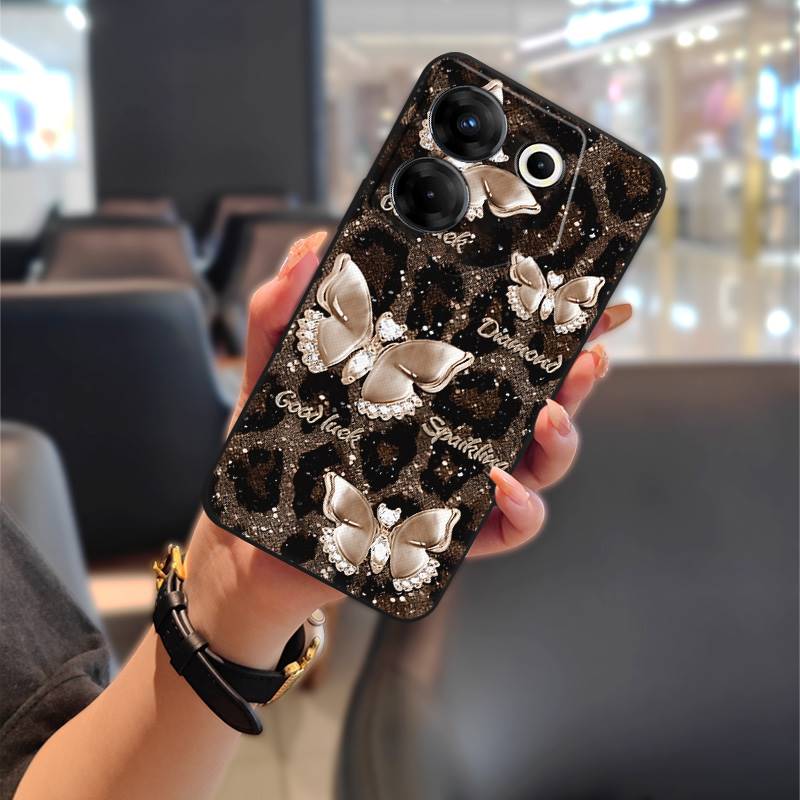 Anti-dust Waterproof Phone Case For Tecno Camon20 Pro 5G/CK8n oil painting Cute Silicone Anti-knock Fashion Design TPU