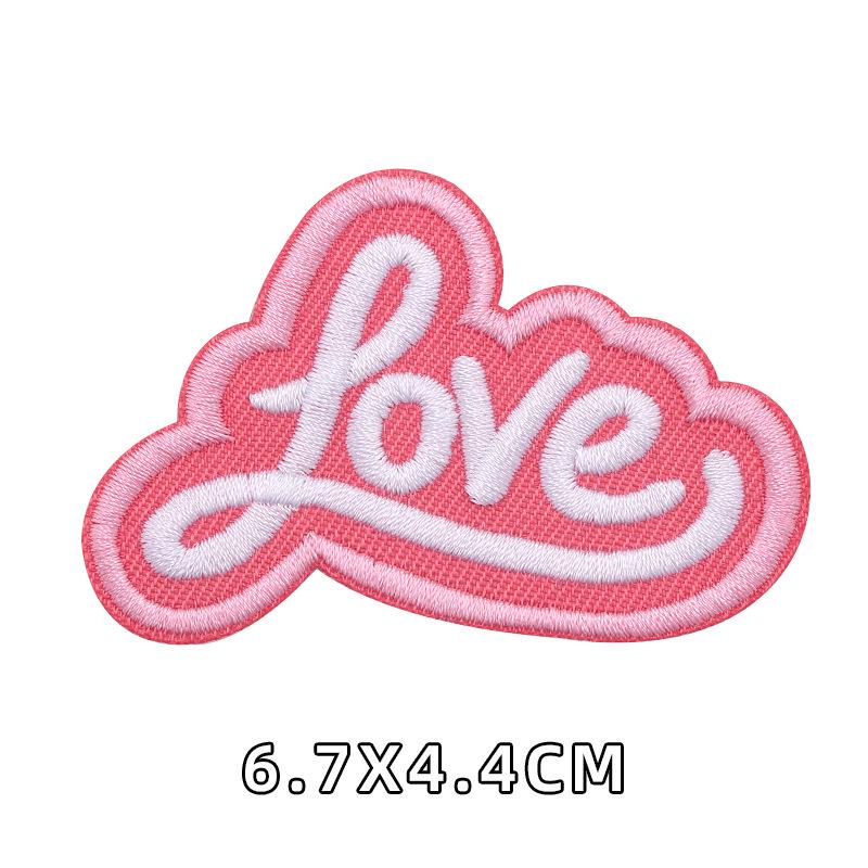 Cartoon Alphabet Embroidery Self-Adhesive Cloth Patch for Clothing Accessories