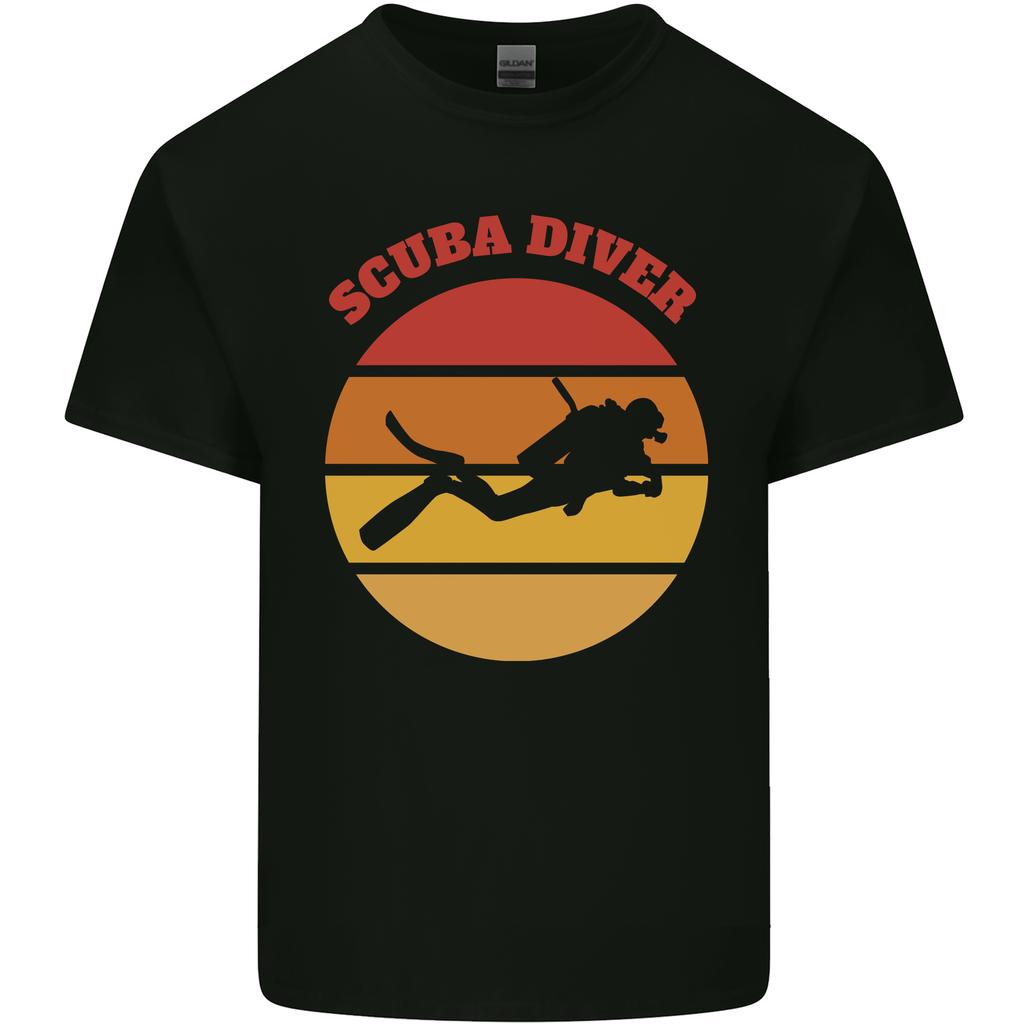 Scuba Diver Silhouette Unisexs Light Cotton TShirt