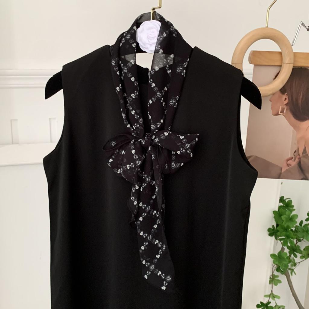 Scarf for Women Versatile Neck Flower Scarf Versatile Striped Headband Hairband Scarf