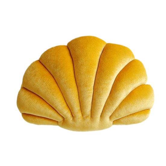 3D Velvet Shell Pillow Soft Insert Seashell Ocean Beach Theme Throw Pillow