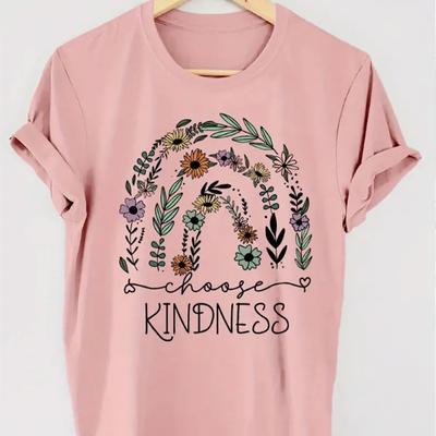 Mode Frauen Pflanze Regenbogen Print T Shirt lustige lässig O-Ausschnitt kurze Ärmel T-shirt Sommer weibliche T-Shirt