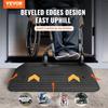 Upgraded Rubber Threshold Ramp, 3" Rise Door Ramp with 1 Channel, Natural Rubber Car Ramp with Non-Slip Textured Surface, 33069 lbs Load Capacity Curb