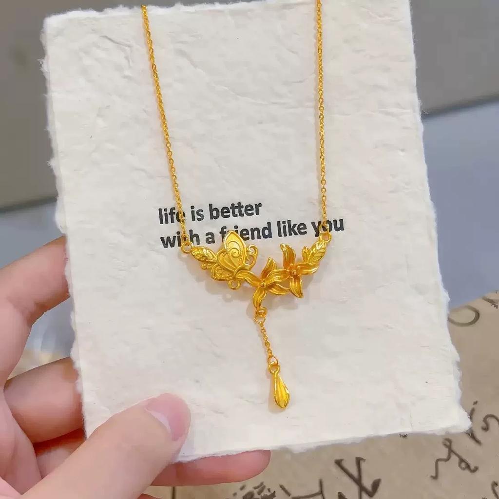 Necklace women's light luxury high-end sense niche design sense wedding chain jewelry