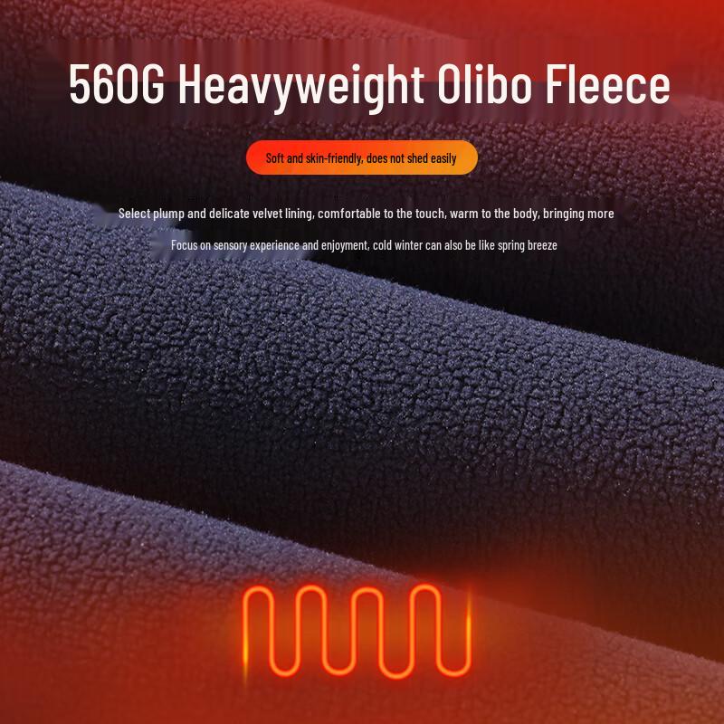 Jeanswest Men's Winter Fleece-Lined Lamb Wool Jogger Sweatpants