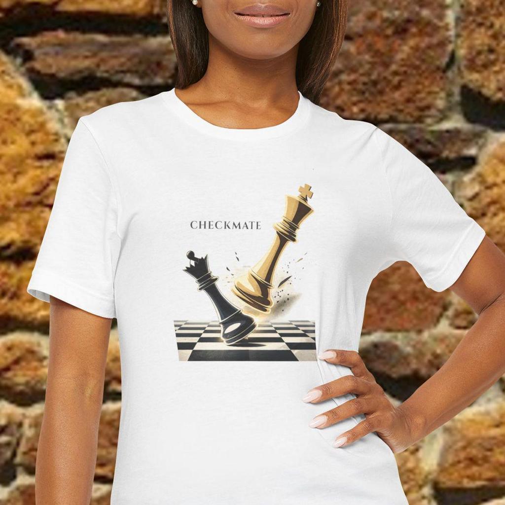 Checkmate Chess T shirt, Strategy Chess Shirt, Cool Chess PlayerTee Gift, Minimalist Chess Design Shirt