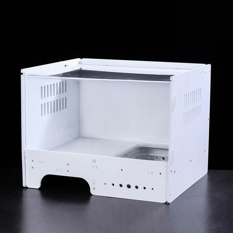 Amphibian Breeding Box Lizard Reptile Supplies Terrarium Horned Frogs Hermit Crabs Breeding Cage Spider Acrylic Ecological Board белый