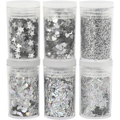 Creativ Company 28467, Colle pailletée, Argent, 1 couleurs, Garçon-Fille, 30 g
