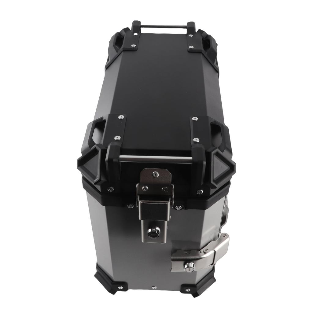 2PCS Motorcycle Side Box 35L Large Capacity Aluminum Alloy Hard Saddlebag with   Lock and Handle Replacement for  