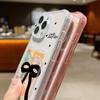 Colorful Bowknot Pattern Card Slot Phone Case for iPhone 16 Pro 15 14 13 12 Pro Max 11 Shockproof Transparent Soft Tpu Lens Protection Slim Cover