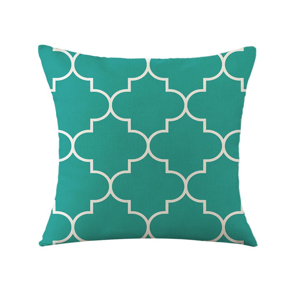 European Station Pillow Wabi-sabi Style Bohemian Print Pillow Case Bedside Sofa Linen Pillow Case