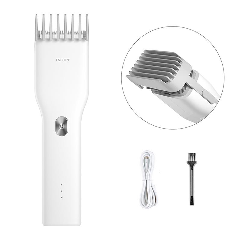 

ENCHEN Boost Electric Hair Clipper Professional Cordless Fast Type-C Charging Ceramic Haircut Machine Trimmer For Men Adult белый