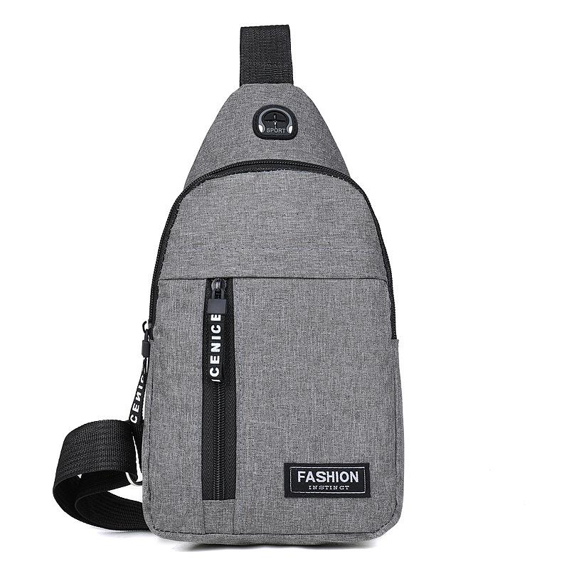 Hrudní taška New Men Simple Nylon Fashion Vodotěsná Crossbody kabelka na jedno rameno