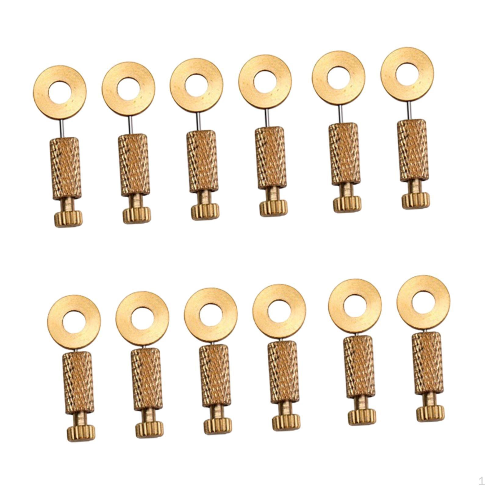 

12 Leather Positioning Pins for Seam Alignment in DIY Crafts золотой