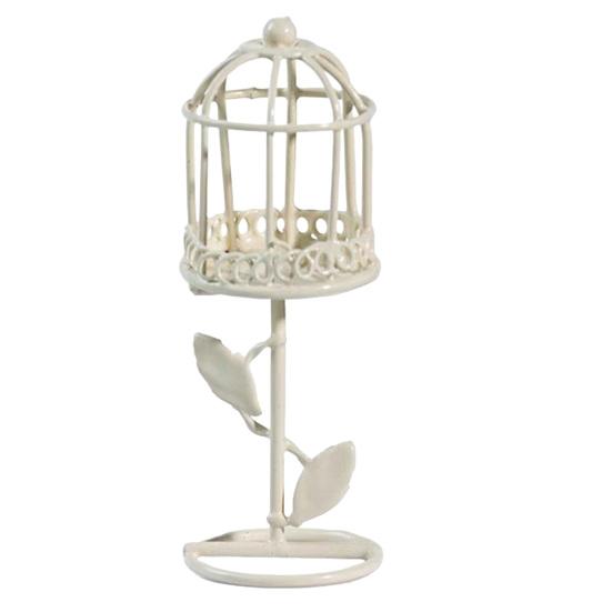 Yousheng Miniature Birdcage Ornaments, Decorative Mini Birdcage Figurine, Cute Garden Succulents Pot Decor Tea Banquet